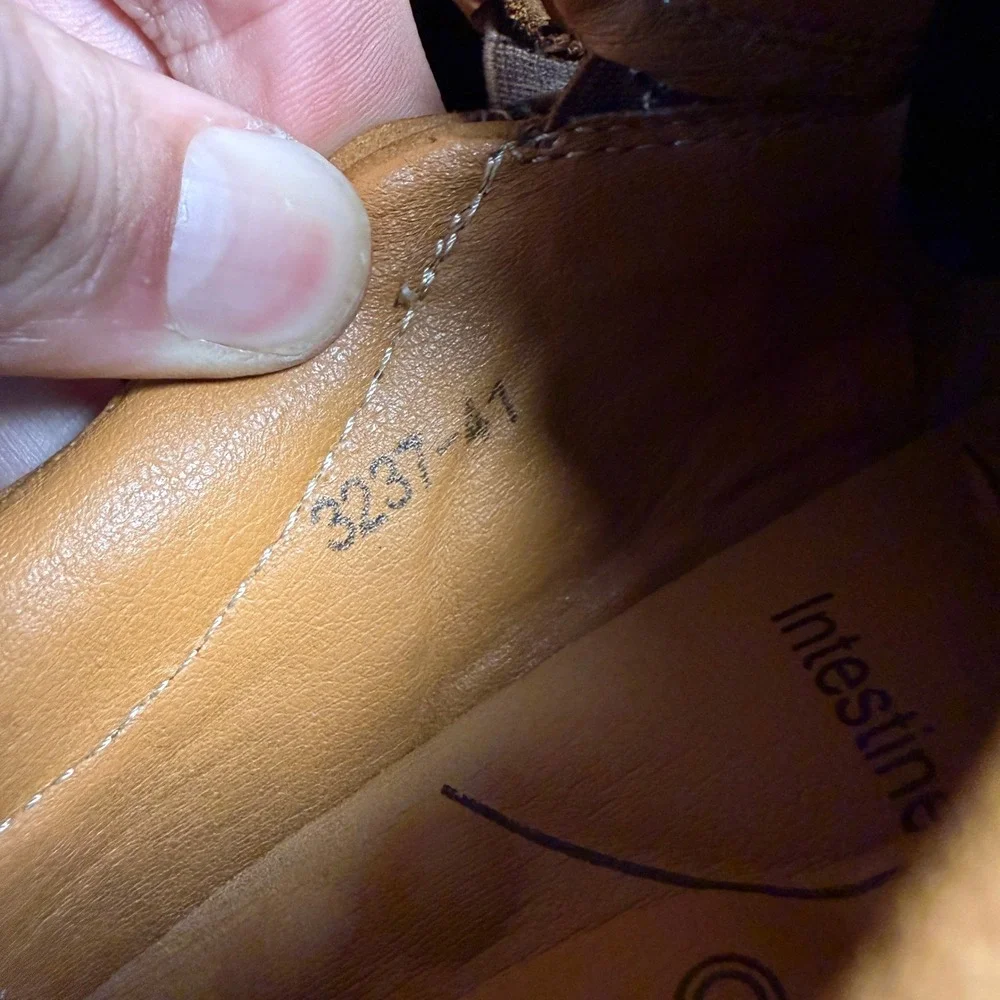 Mostelo 3237 Brown Leather Outdoor Slip On Loafers Mens Size 8‎ EU 41